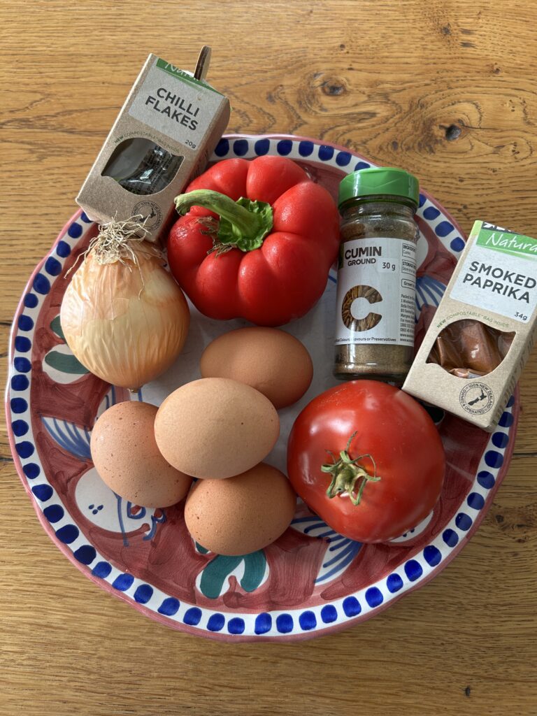 ingredients you'll need for shakshuka recipe